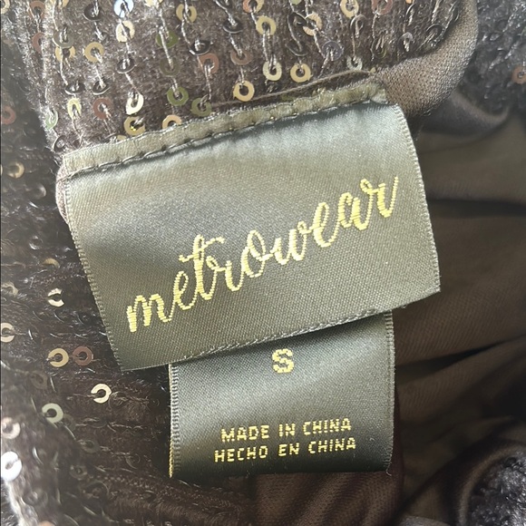 Metro Wear Shimmering Black A-Line Skirt - Picture 6 of 11